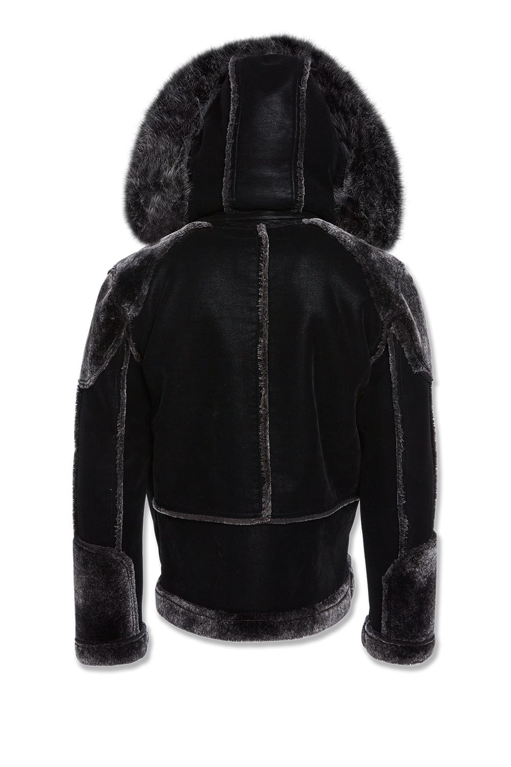 JORDAN CRAIG  EL JEFE SHEARLING MOTO JACKET (BLACK) 91536