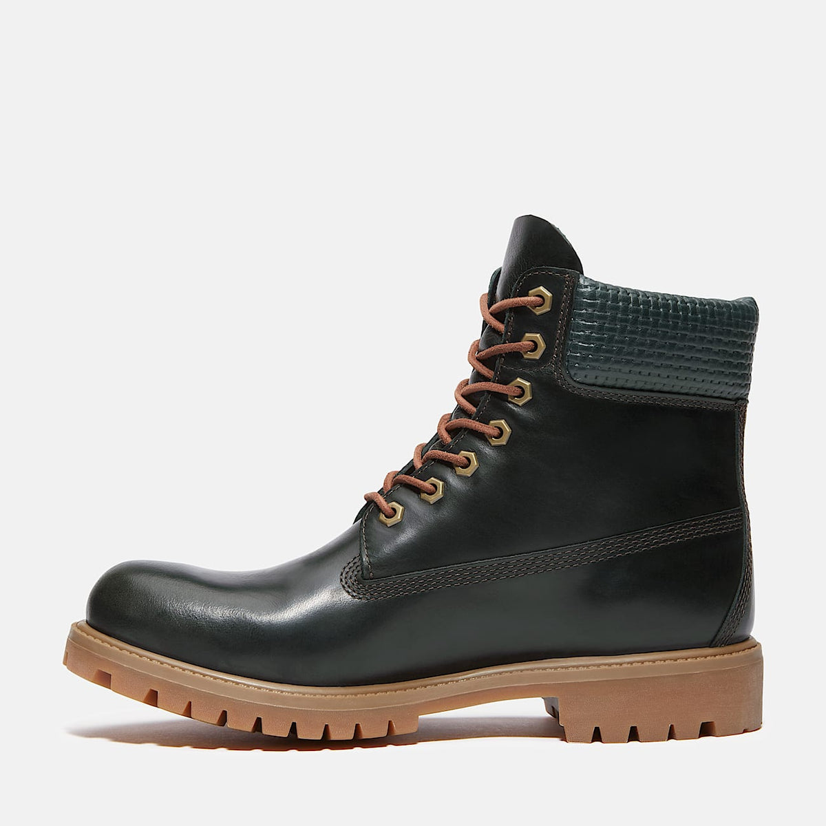 TIMBERLAND PREMIUM 6 INCH EMERALD WOODS WATERPROOF BOOT (DARK GREEN FULL GRAIN) TB0A2P6WEEQ