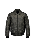 JORDAN CRAIG / NEW YORK EMBROIDERED BOMBER JACKET BLACK