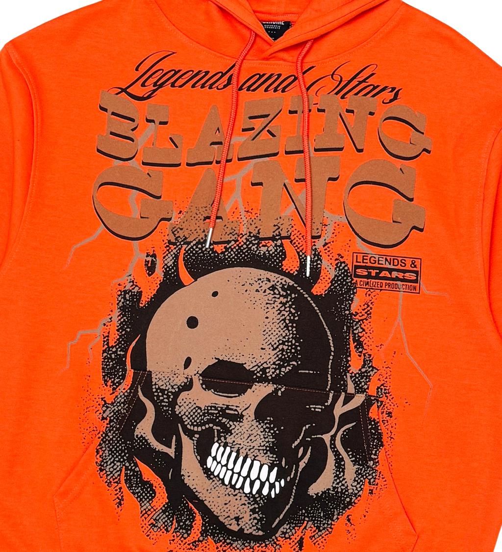 GENUINE BLAZING GANG HOODIE (ORANGE) GN4125