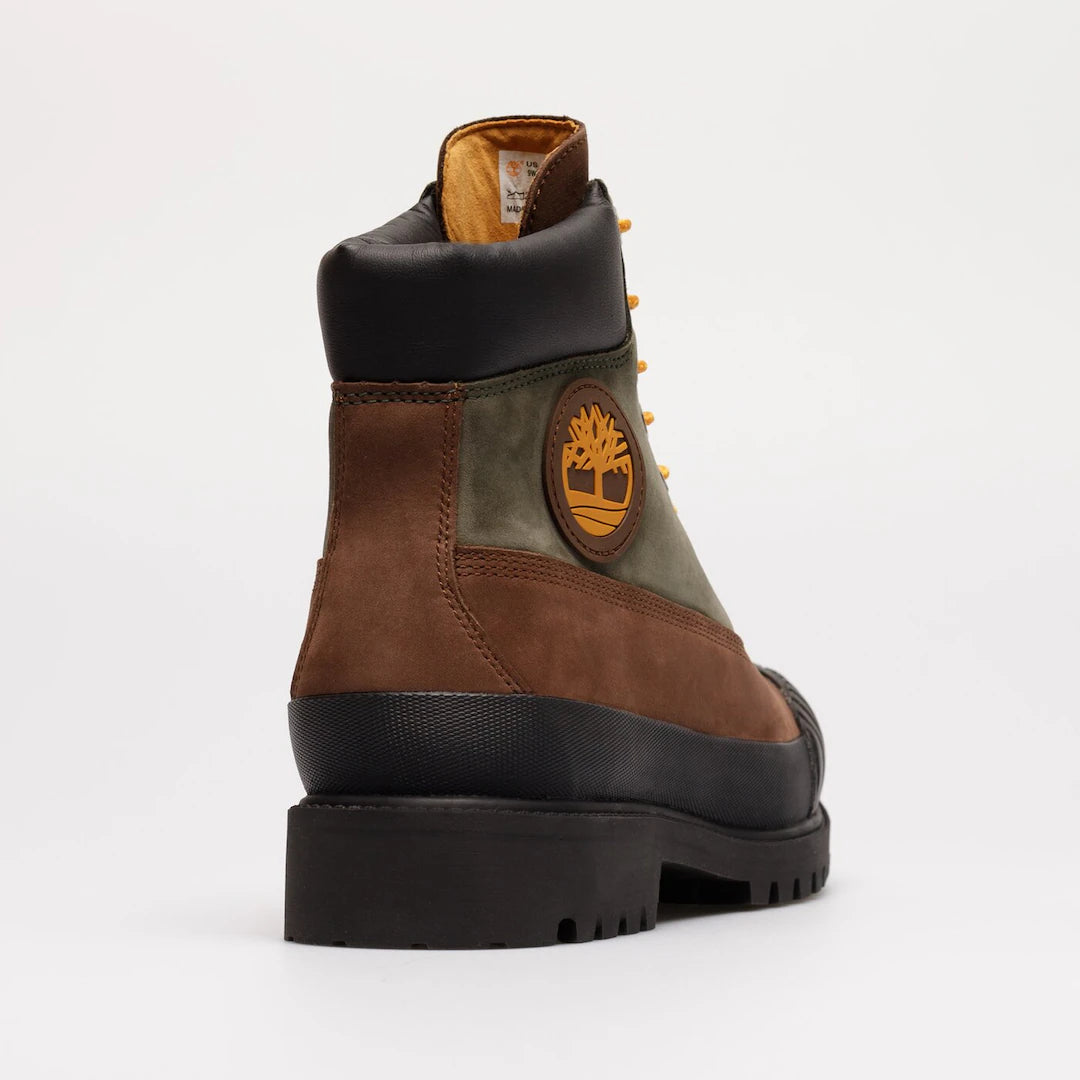 TIMBERLAND PREMIUM WATERPROOF RUBBER TOE BOOT (BROWN NUBUCK/OLIVE) TB0A2FXF9311