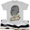 MILLION DOLLA MOTIVE KEEP HUSTLING MASK II TEE (PLATINUM GREY)