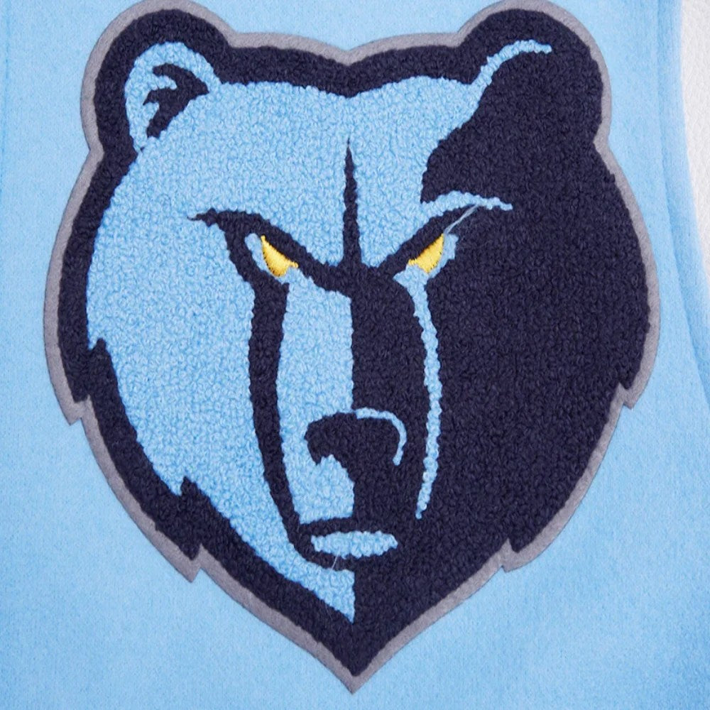 Pro Standard Memphis Grizzlies Mashup Wool & Leather Varsity Jacket (University White) BMG6515705