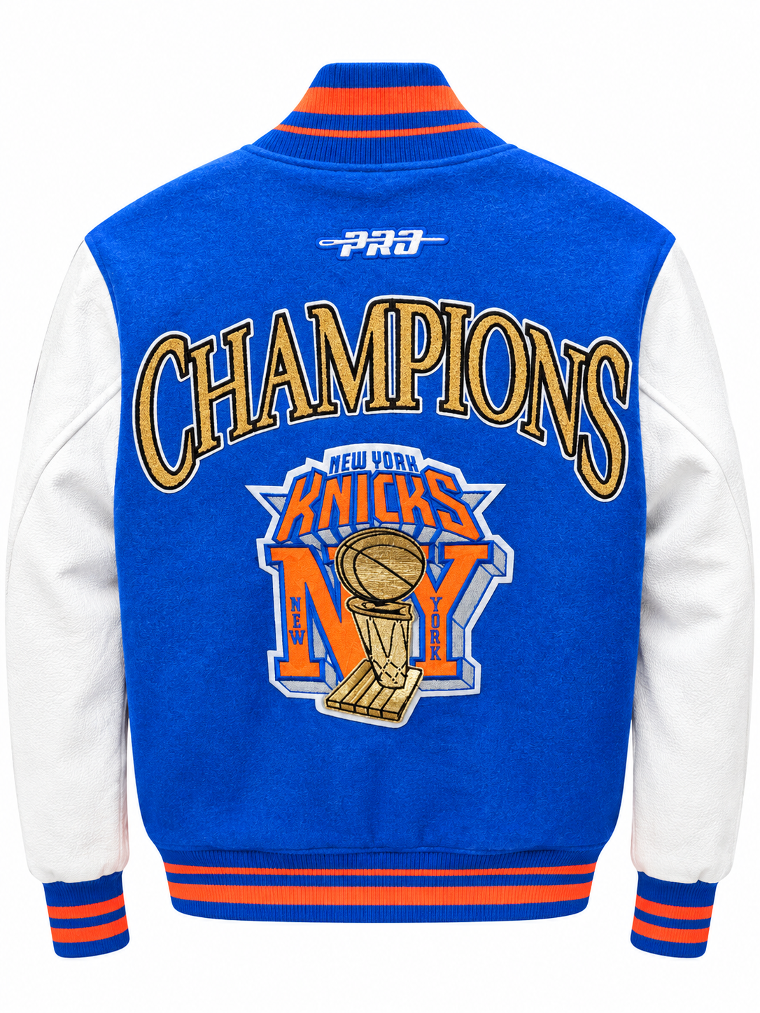 PRO STANDARD NBA NEW YORK KNICKS MEN'S VARSITY JACKET BNK6517783