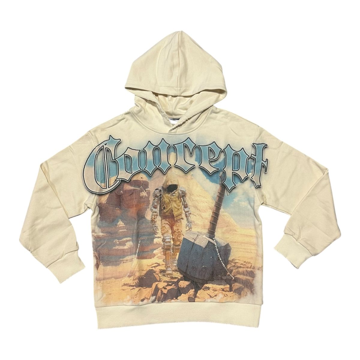 CONCEPT / ART OF WAR HOODIE (CREAM)