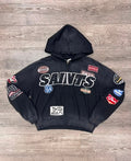BKYS "SAINTS BKYS SPORTS ACADEMY" F-TERRY ZIP-UP HOODIE (BLACK) H1657