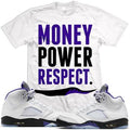 MILLION DOLLA MOTIVE MONEY POWER RESPECT TEE (WHITE)