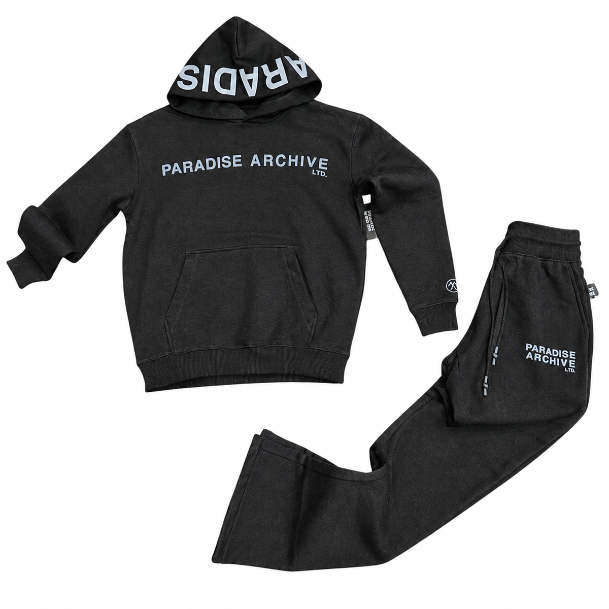 See You In Paradise Archive Hoodie And Stacked Sweatpants Set (Black)