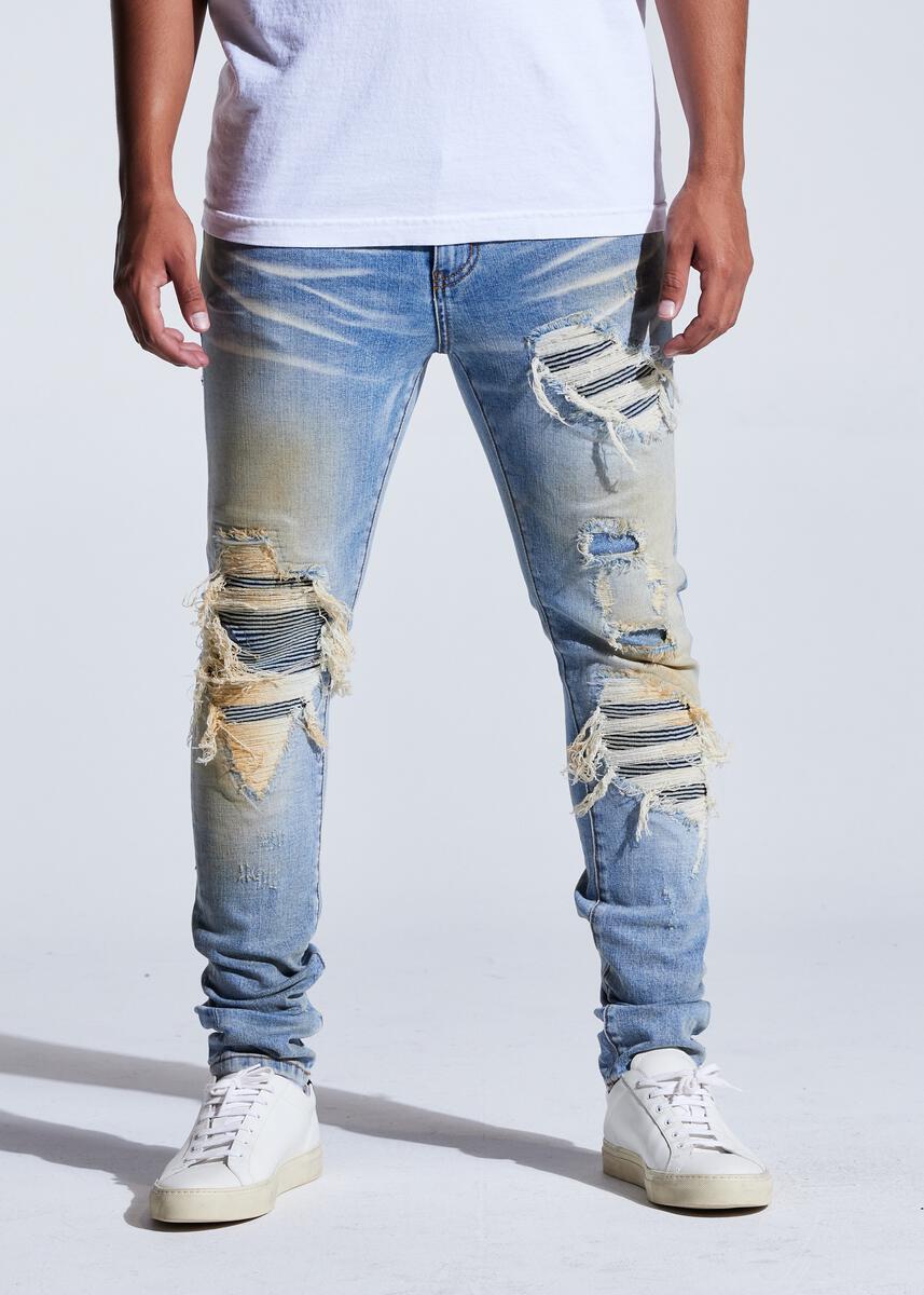 EMBELLISH EUPHORIA RIP & REPAIR DENIM (BLUE SAND) EMBSP221-117