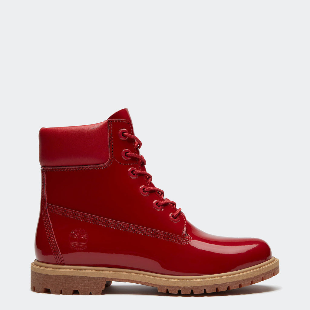 Women's Timberland Patent Leather Premium 6-Inch (Red)TB0A43F8A5G070