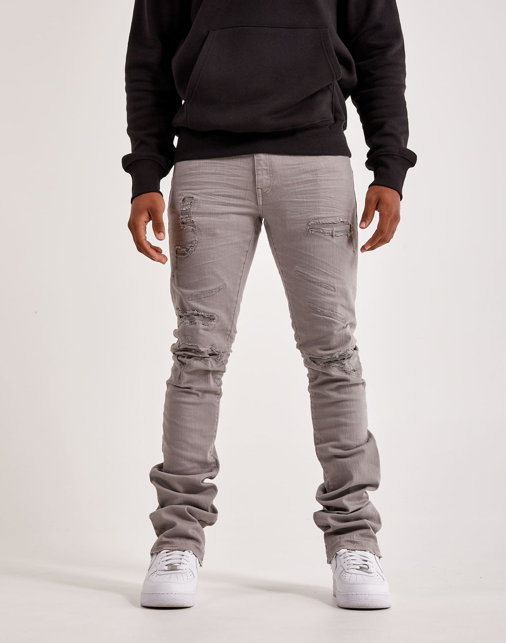 Jordan Craig Martin Stacked Tribeca Twill Pants (Light Grey) JTF956R