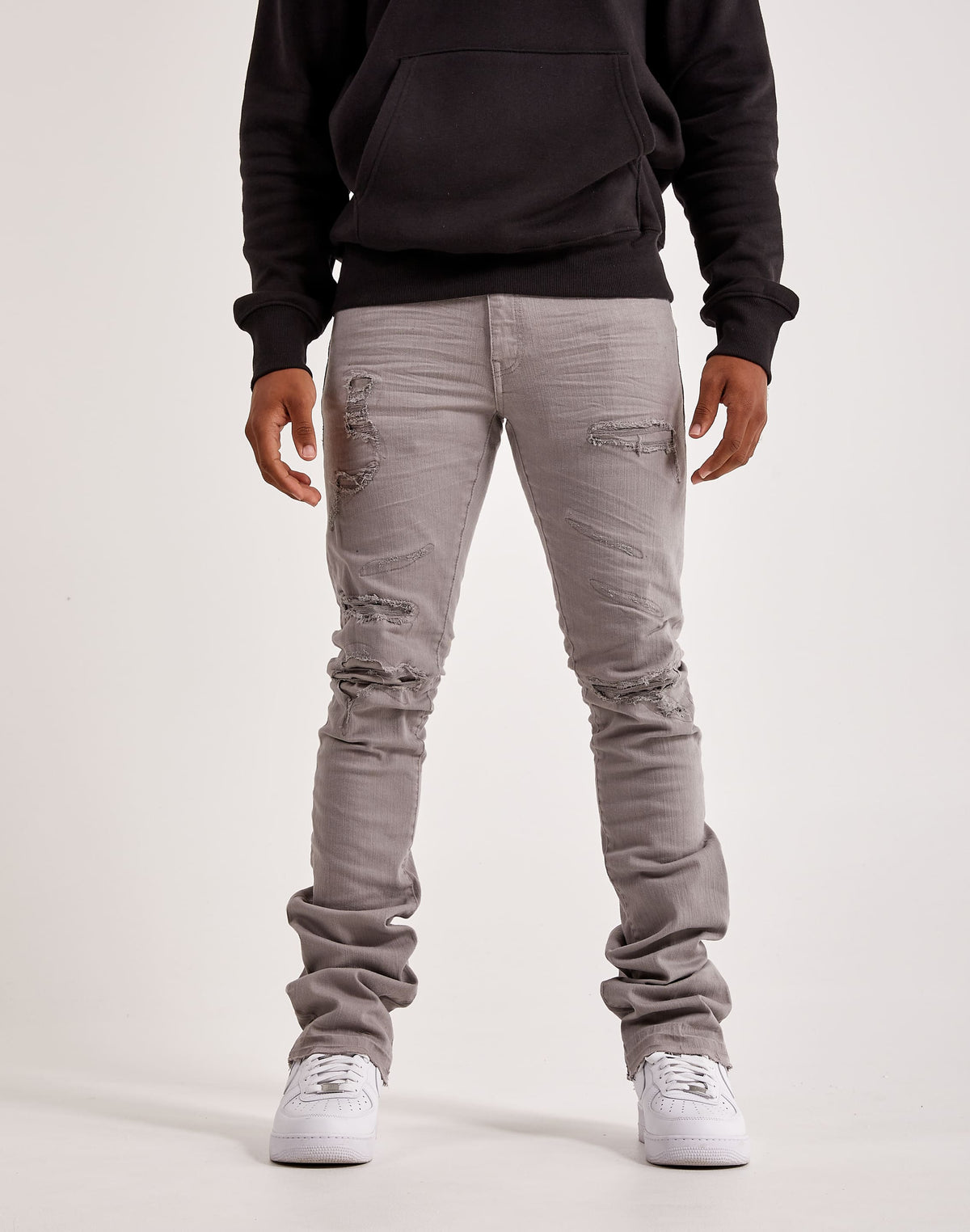 Jordan Craig Martin Stacked Tribeca Twill Pants (Light Grey) JTF956R