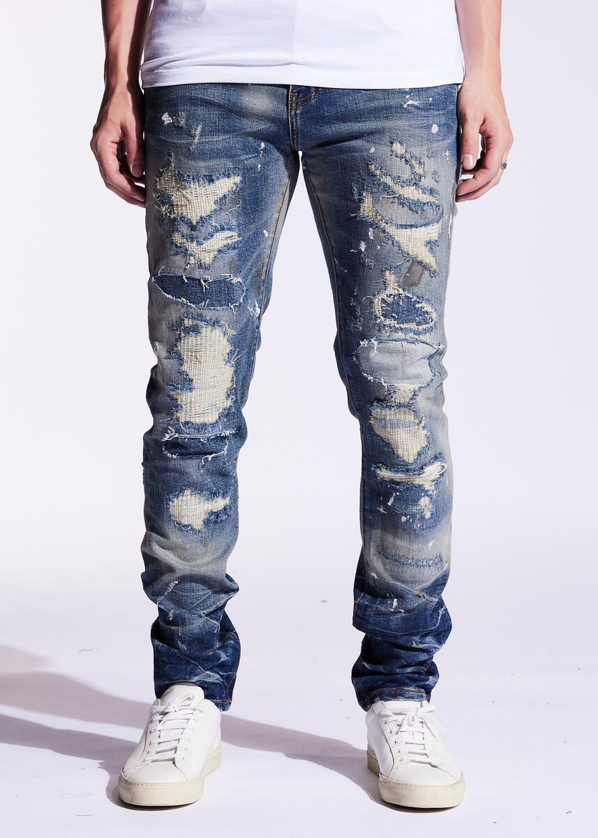 EMBELLISH DAMIEN DENIM (BLUE) EMBF221-101