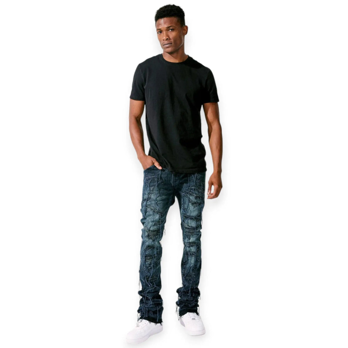 Jordan Craig Matin Stacked Willder Denim Jeans (Typhoon) JTF1151