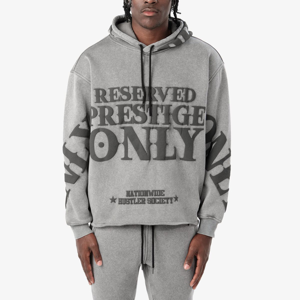 COPPER RIVET PRESTIGE ONLY HOODIE (GREY) 631008