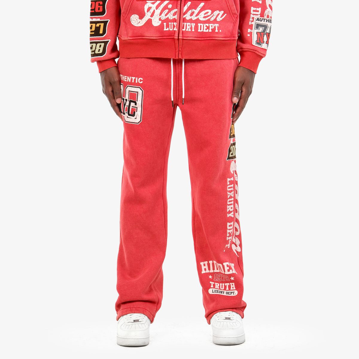 COPPER RIVET SWEATPANTS (RED) 631519R-D