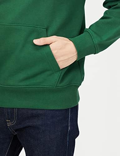 Lacoste  Men's Monogram Motif Lacoste Print Hooded Sweatshirt Green