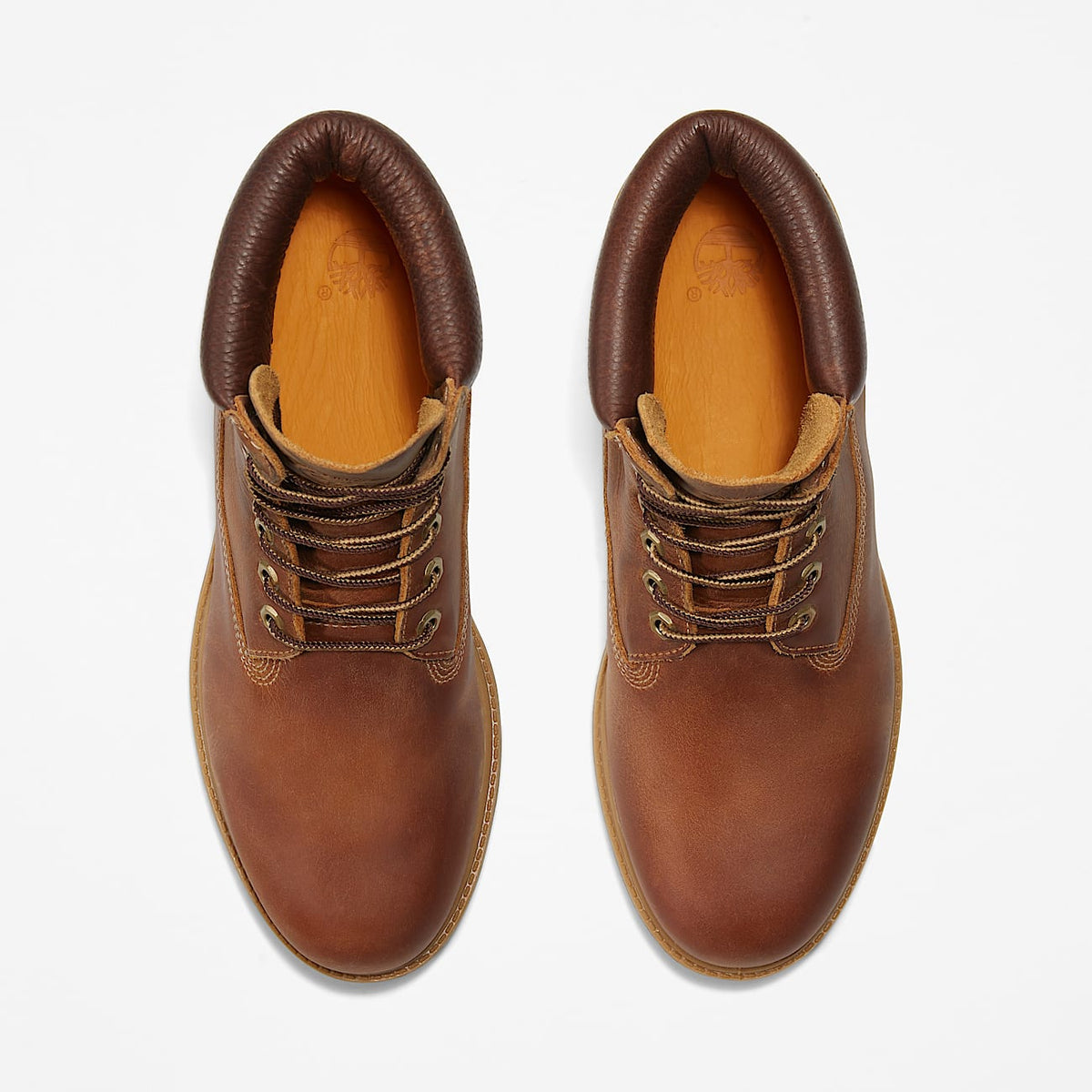 TIMBERLAND PREMIUM 6 INCH WATERPROOF HERITAGE BOOT (MEDIUM BROWN NUBUCK) TB127094214