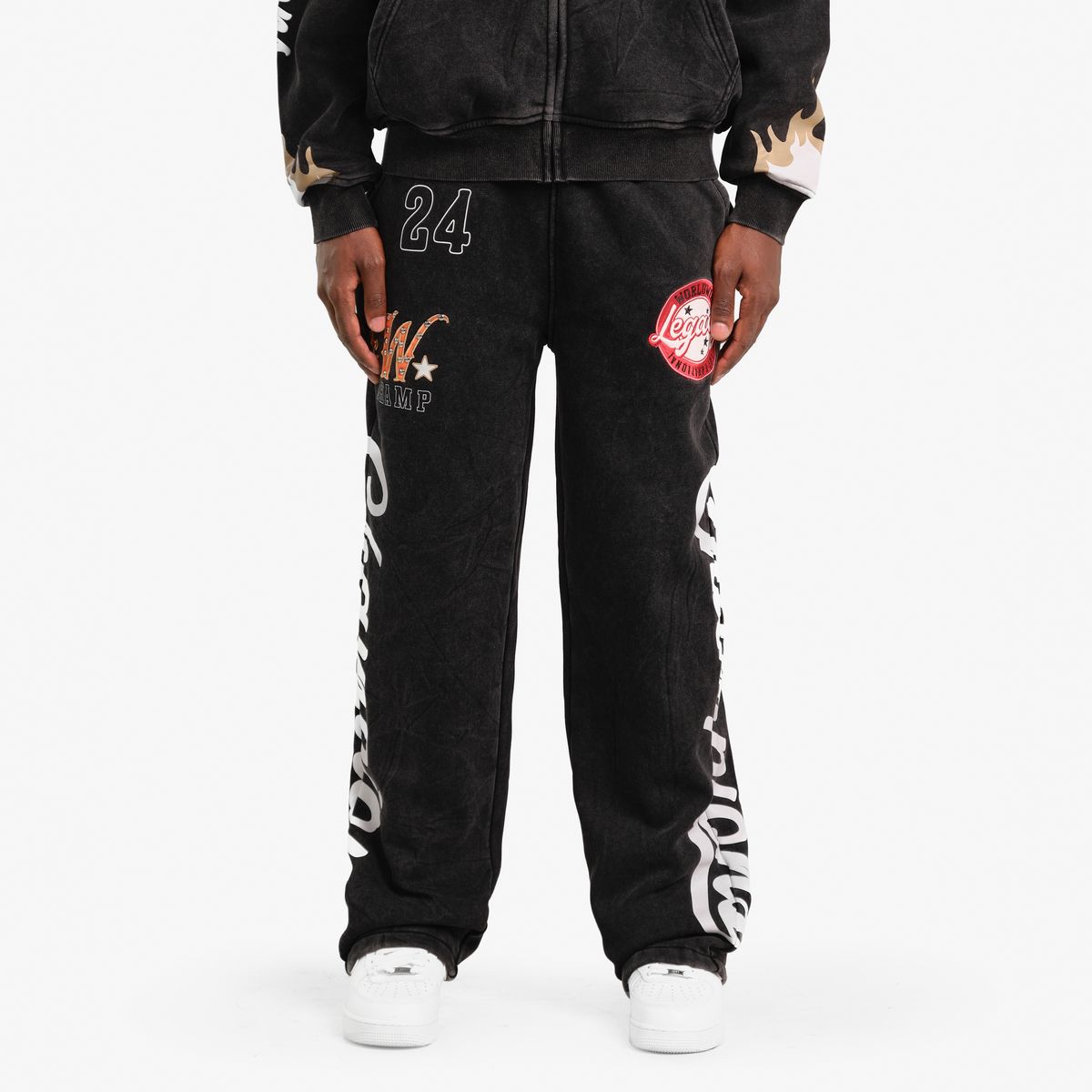 COPPER RIVET CHAMPION STRAIGHT FIT PANTS (BLACK) 631511