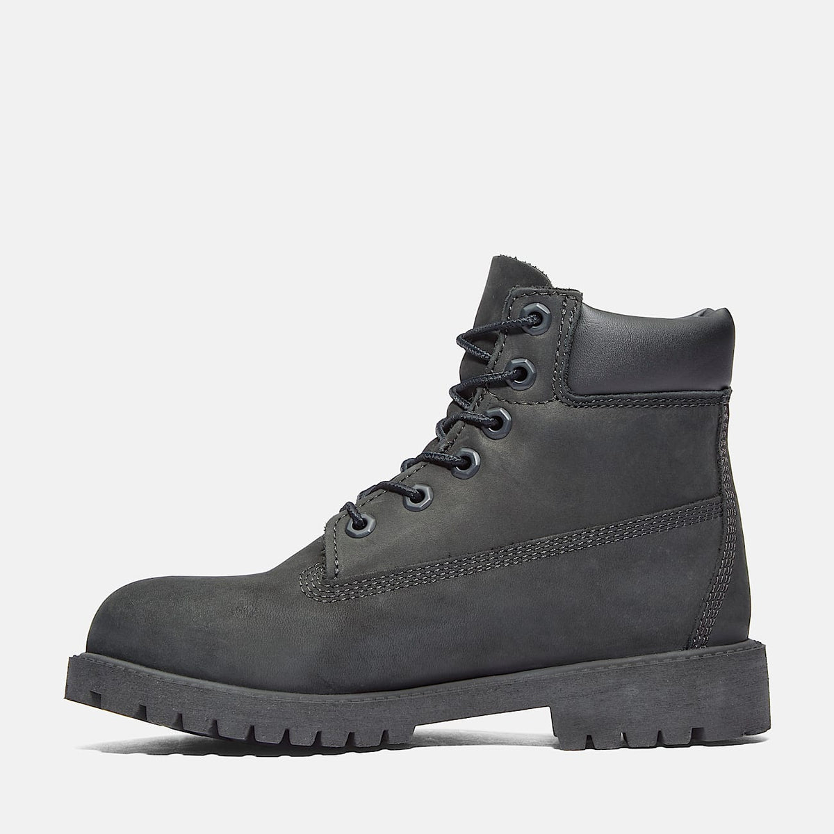 Junior Timberland® Premium 6-Inch Waterproof Boot (Black Nubuck)