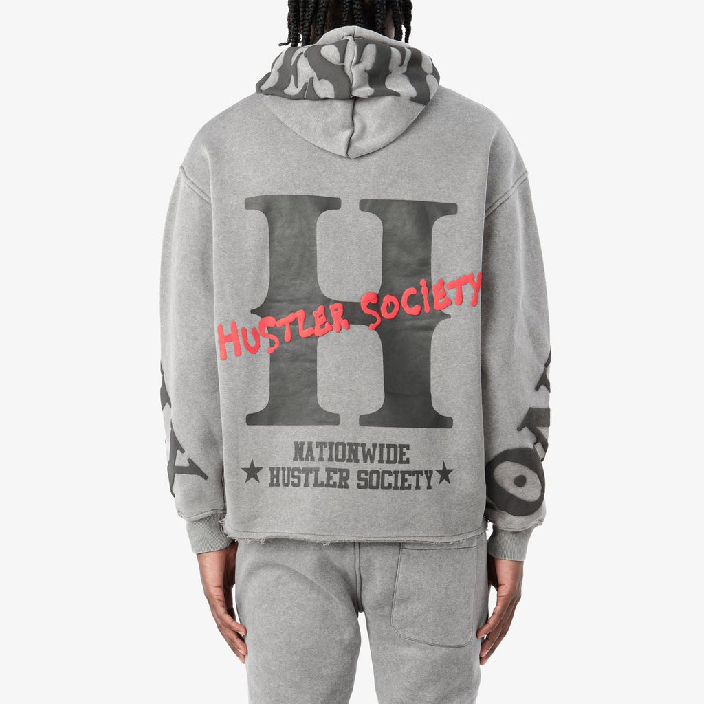 COPPER RIVET PRESTIGE ONLY HOODIE (GREY) 631008