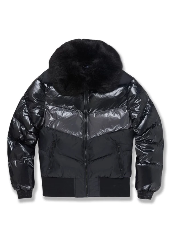 Jordan Craig Sugar Hill Nylon Puffer Jacket (Triple Black) 91548