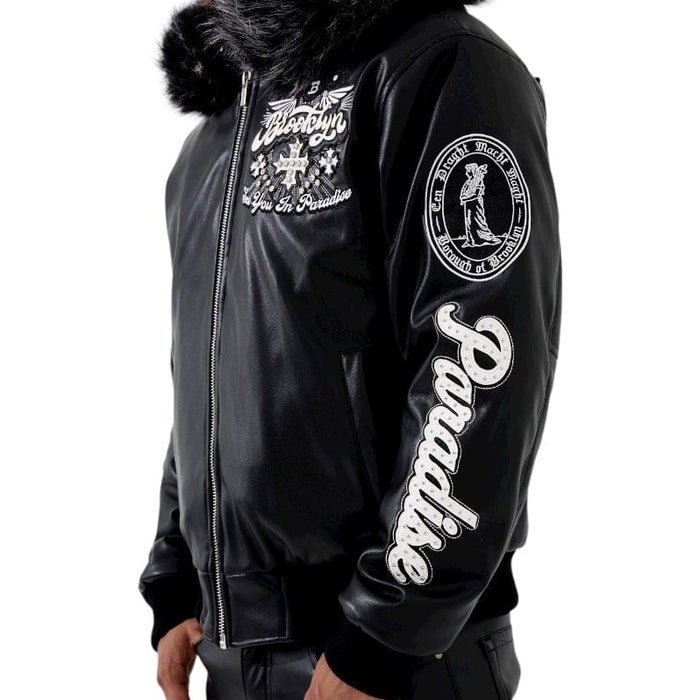 JORDAN CRAIG / BROOKLYN BOMBER JACKET W/HOOD (BLACK)