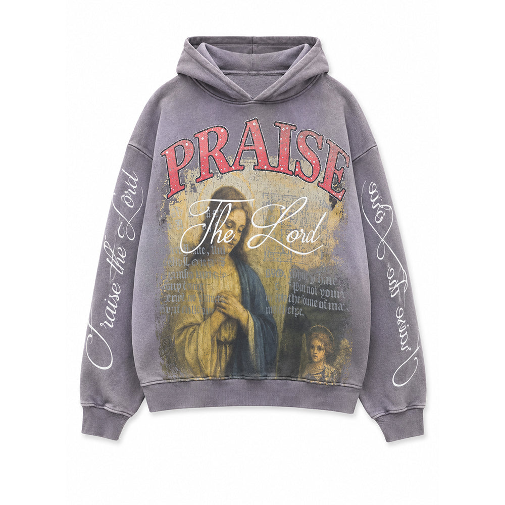 Pj Mark Men's Praise Fleece PO Hoodie (Grey) F2657
