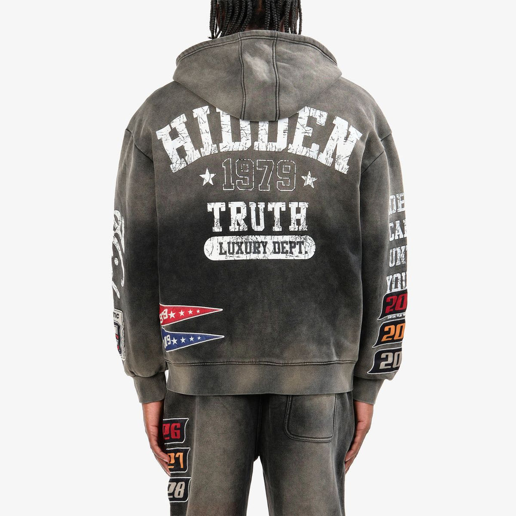 COPPER RIVET HOODIE (BLACK) 631019-BK