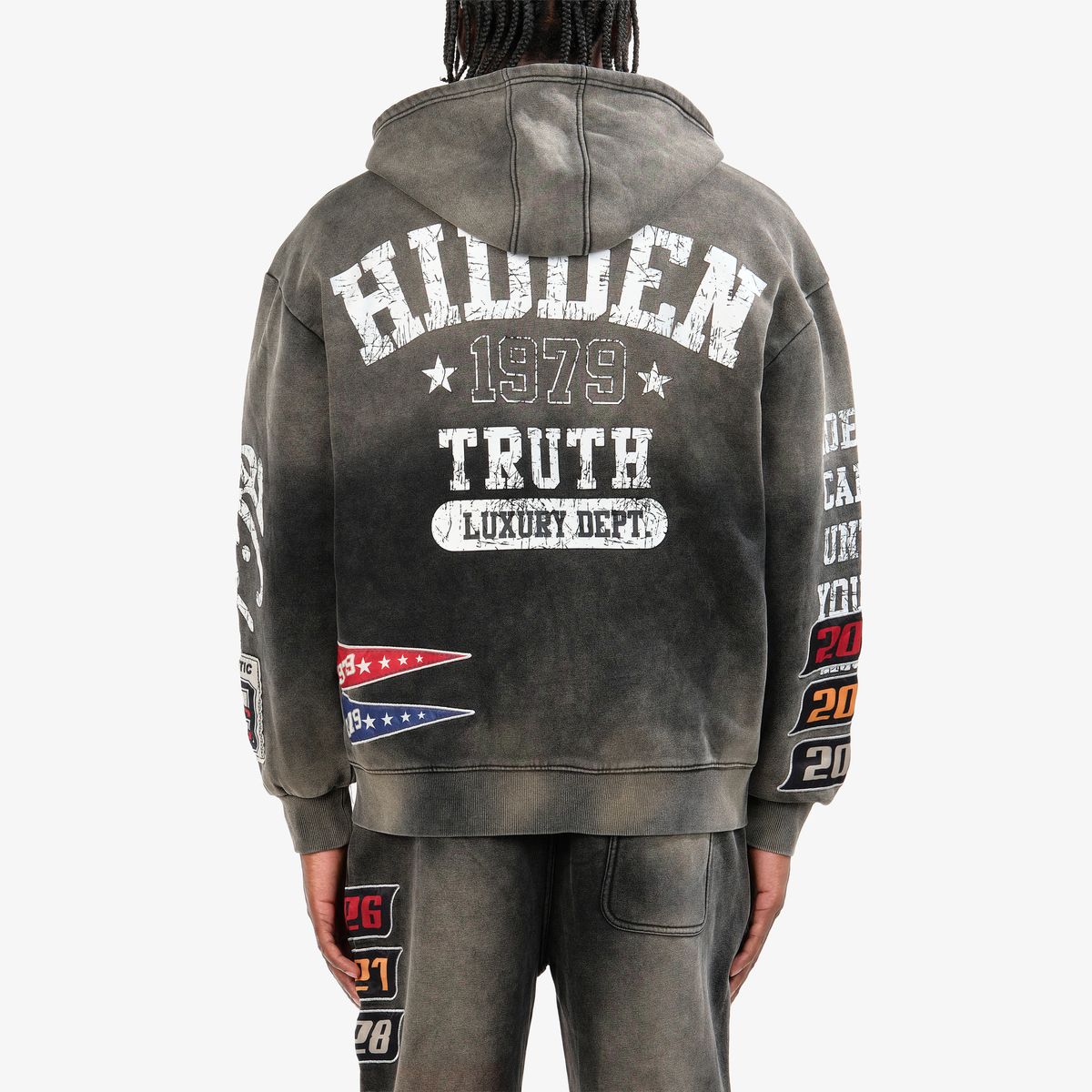 COPPER RIVET HOODIE (BLACK) 631019-BK