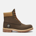 TIMBERLAND PREMIUM 6 INCH WATERPROOF BOOT (DARK BROWN NUBUCK/OLIVE) TB0A2P6WA4J