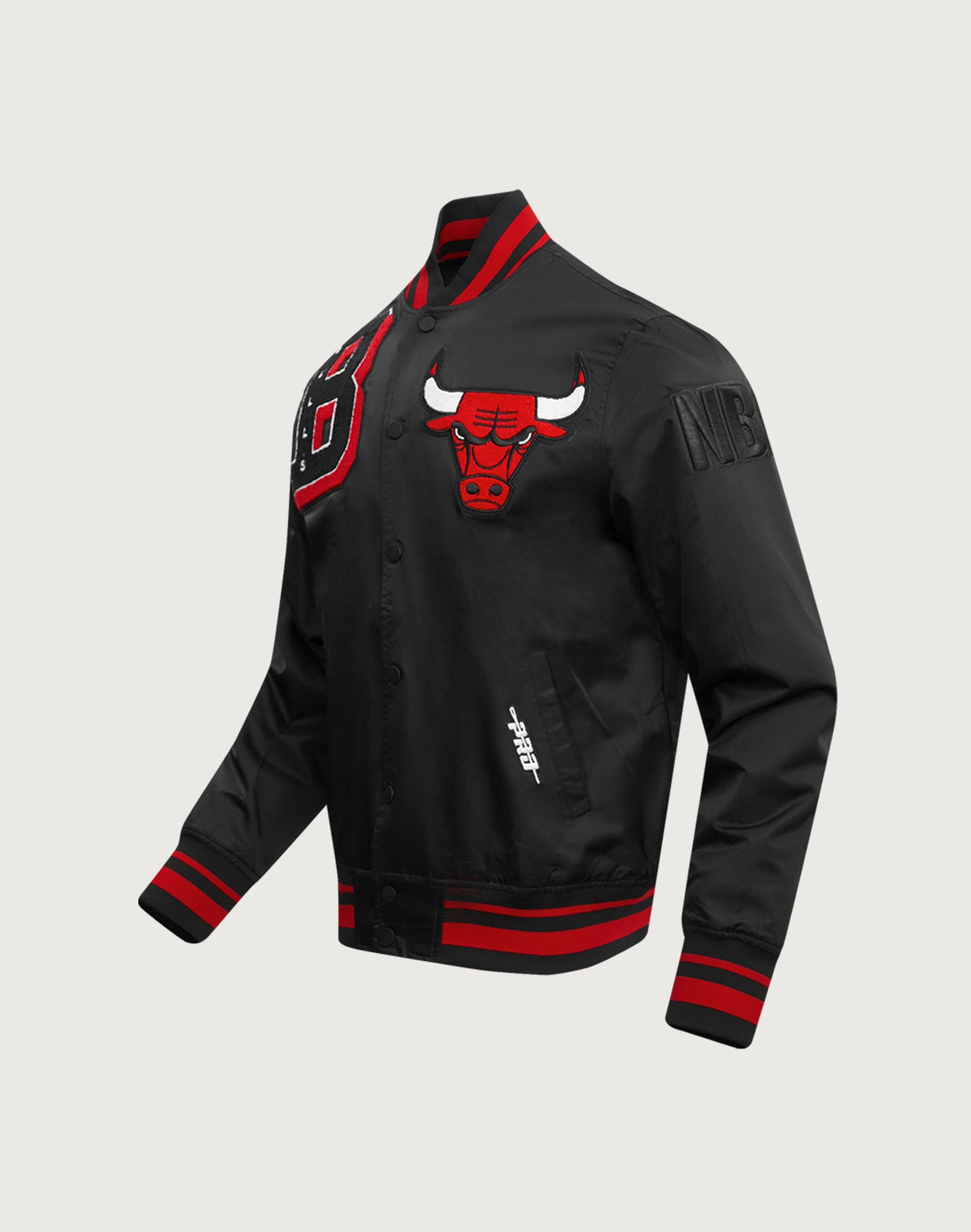 Pro Standard Chicago Bulls Mash Up Rib Satin Jacket BCB6515749