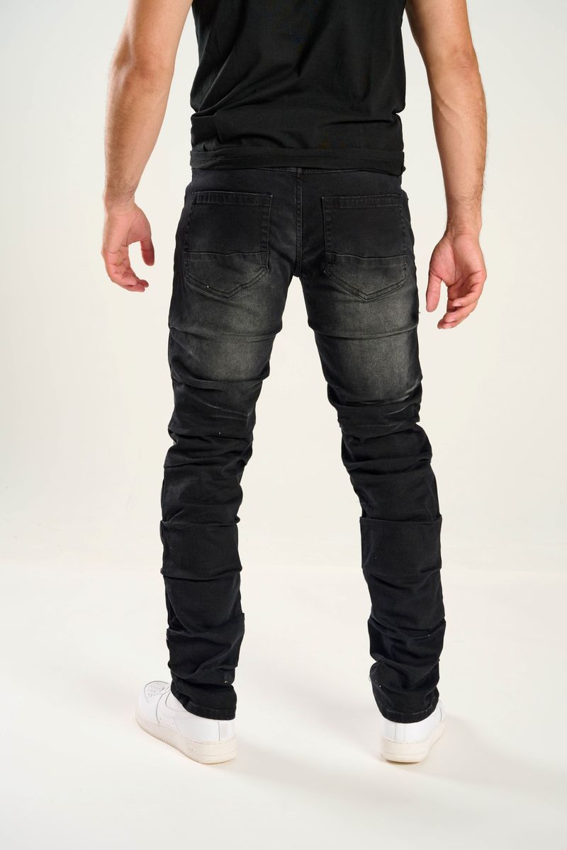 TAKER SLIM STRAIGHT DENIM T4049 (BLACK)
