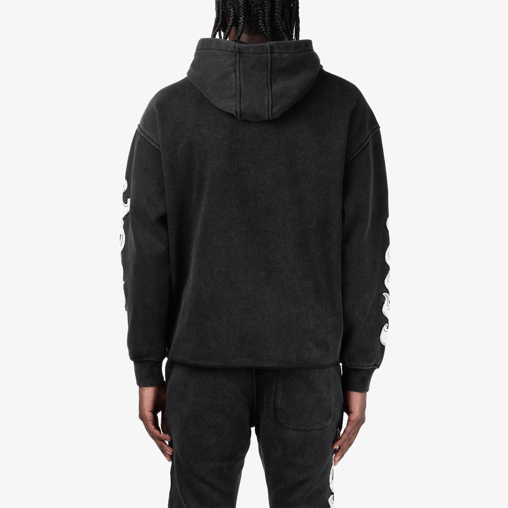 COPPER RIVET BLACK SAINTS PULL-OVER HOODIE (BLACK) 631017