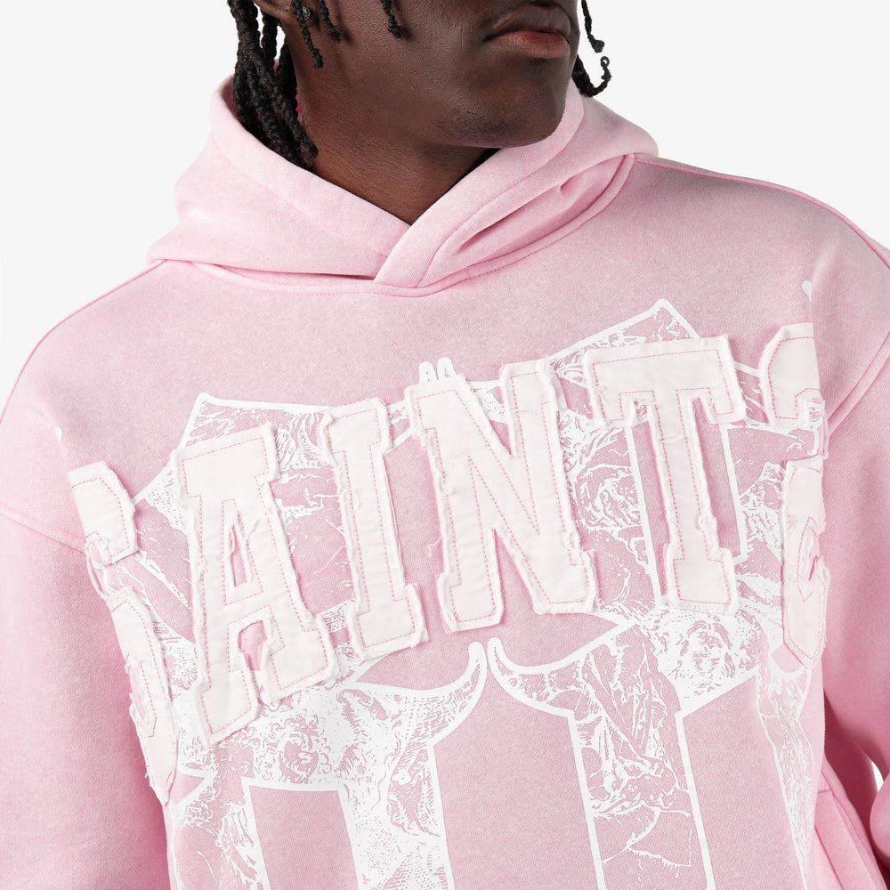 COPPER RIVET PINK SAINTS PULL-OVER HOODIE (PINK) 631017