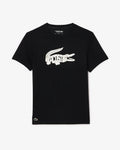 LACOSTE / ULTRA DRY PRINTED SPORT T-SHIRT (BLACK)