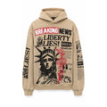 PJ MARK THE TIMES HOODIE (KHAKI) F2661