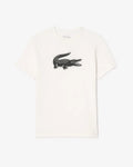 LACOSTE / ULTRA DRY XXL LOGO SPORTS T- SHIRT (WHITE)