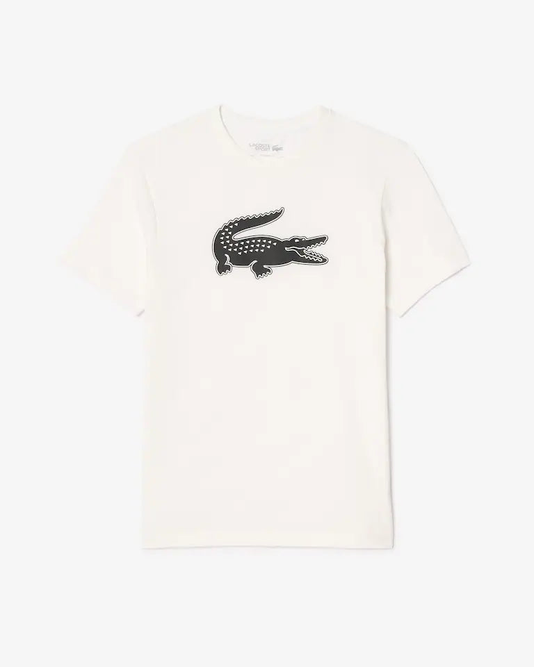 LACOSTE / ULTRA DRY XXL LOGO SPORTS T- SHIRT (WHITE)
