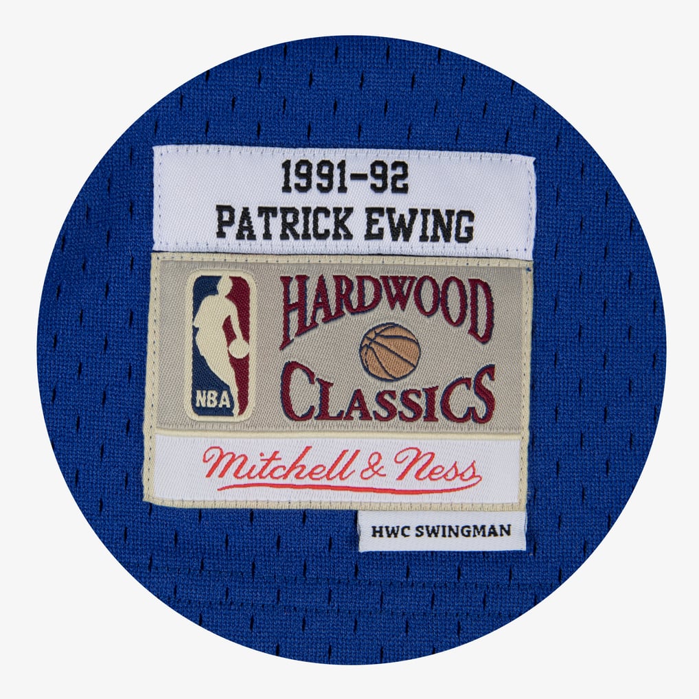MITCHELL&NESS Patrick Ewing New York Knicks 1991-92 Blue Swingman Player Jersey