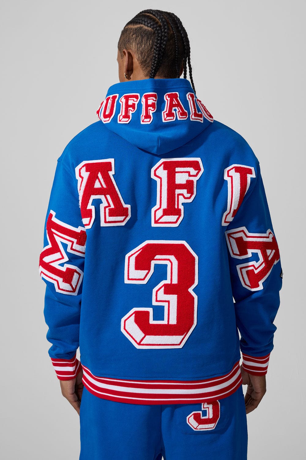 Jordan Craig Buffalo Mafia Pullover Hoodie Royal (8805H)