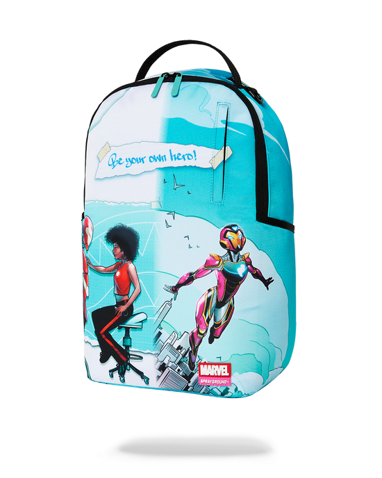 SPRAYGROUND MARVEL IRON HEART OFFICIAL COLLAB - BE YOUR OWN HERO BACKPACK B9161