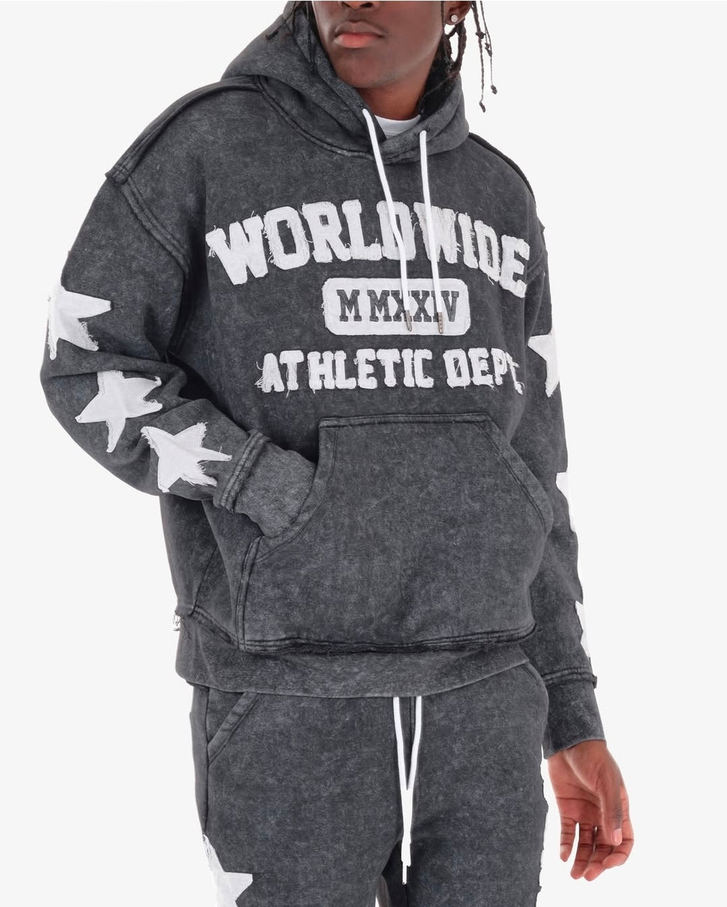 COPPER RIVET WORLDWIDE HOODIE (BLACK)