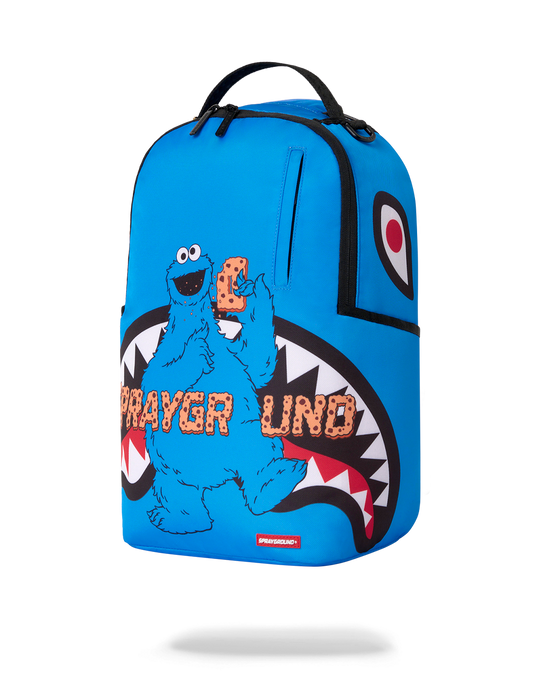 SPRAYGROUND SESAME STREET COOKIE MONSTER TAKE A BITE BACKPACK B9122