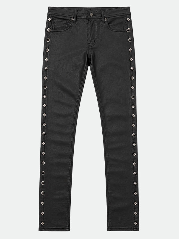 Kindred Denim Cross Coated Skinney Denim (Coated Black) KD 2232