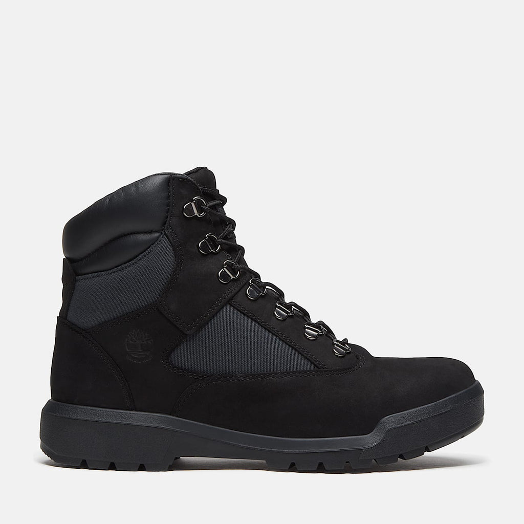 Timberland Men's Waterproof Mid Field Boot (Black Nubuck)