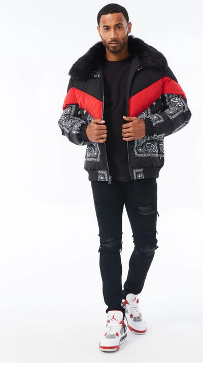 Jordan Craig Represent Bomber Jacket (Black) 91546P