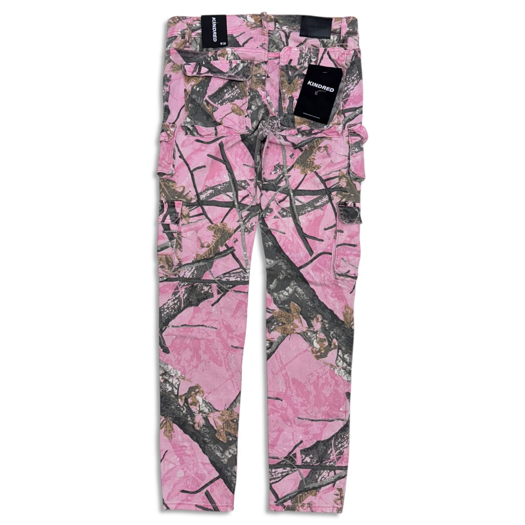 KINDRED MEN'S PINK FOREST CAMO CARGO JEAN KD2045