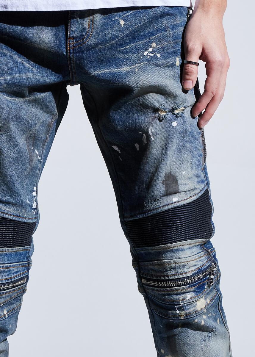 EMBELLISH SUNNY BIKER DENIM (DIRTY INDIGO) EMBSP221-119