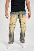 TAKER / CARGO POCKET DENIM (DK INDIGO) T4092